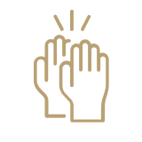 Hand icon clapping